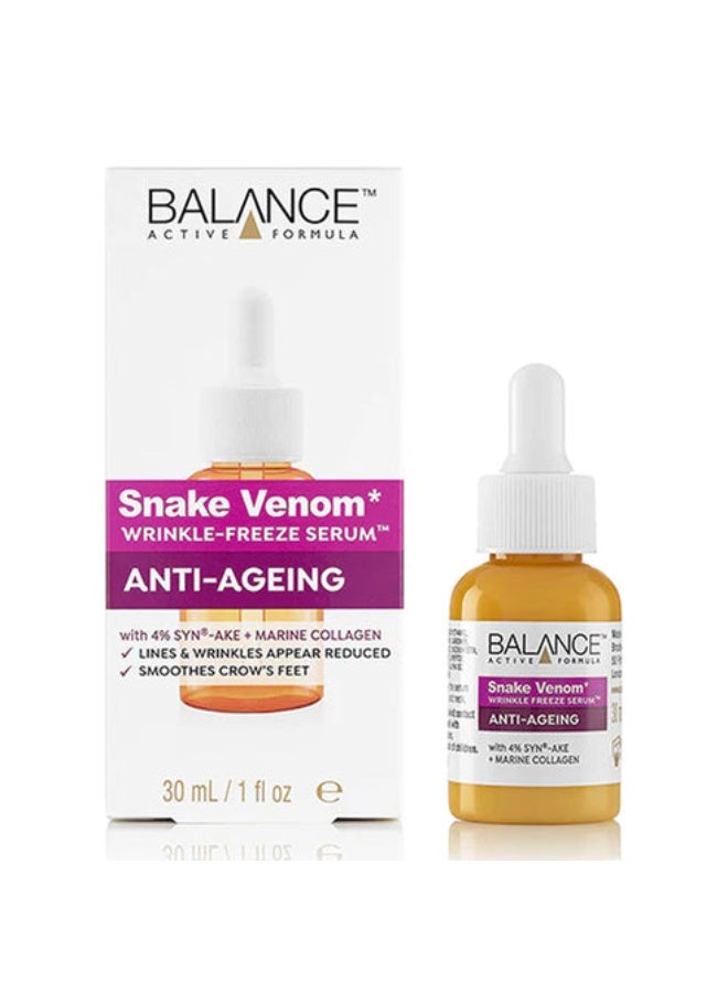 Balance Active Formula Snake Venom Anti Ageing Wrinkle Freeze Serum 30ml - Image 1